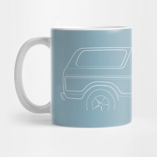 1979 Ford Bronco - profile stencil, white Mug